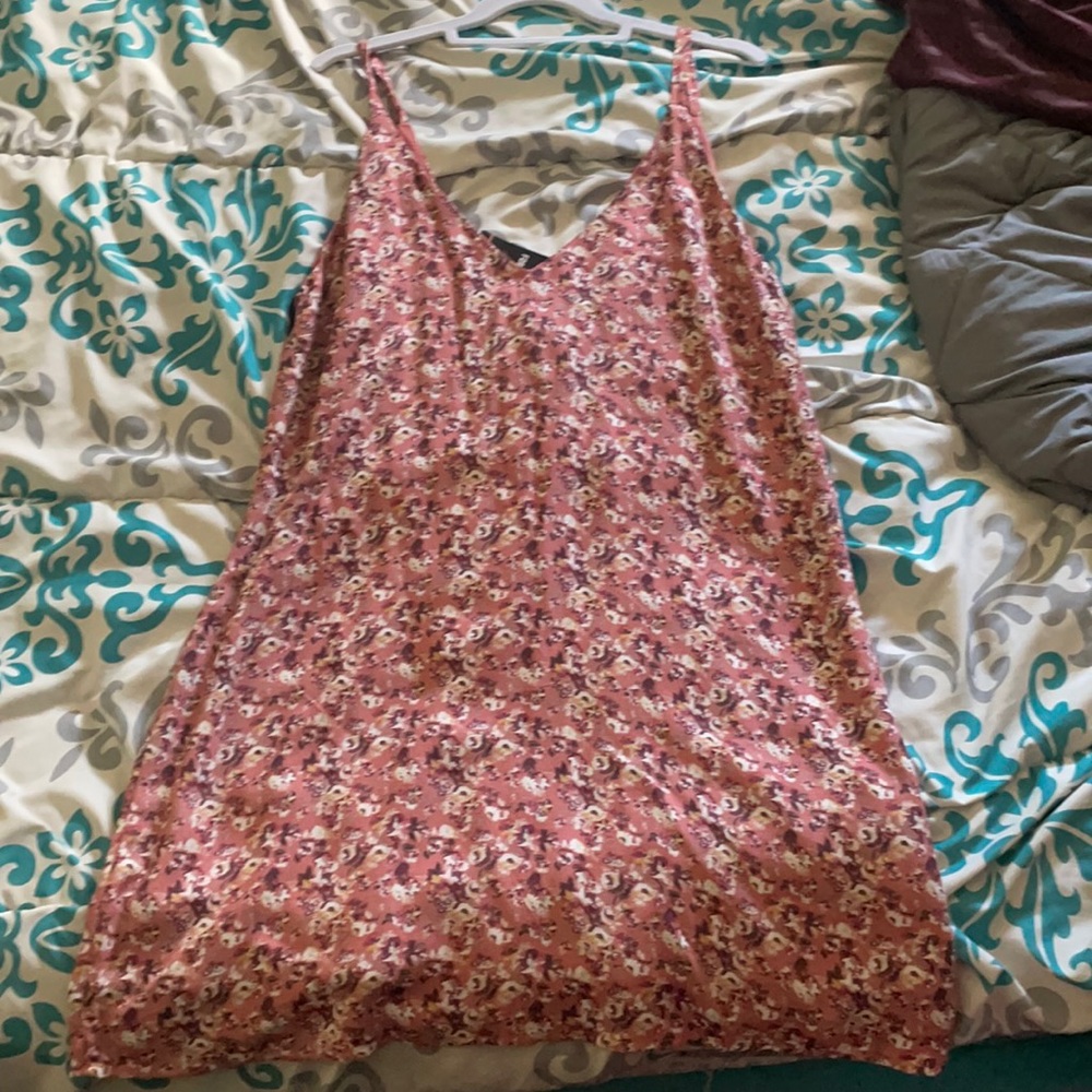 Pink floral dress